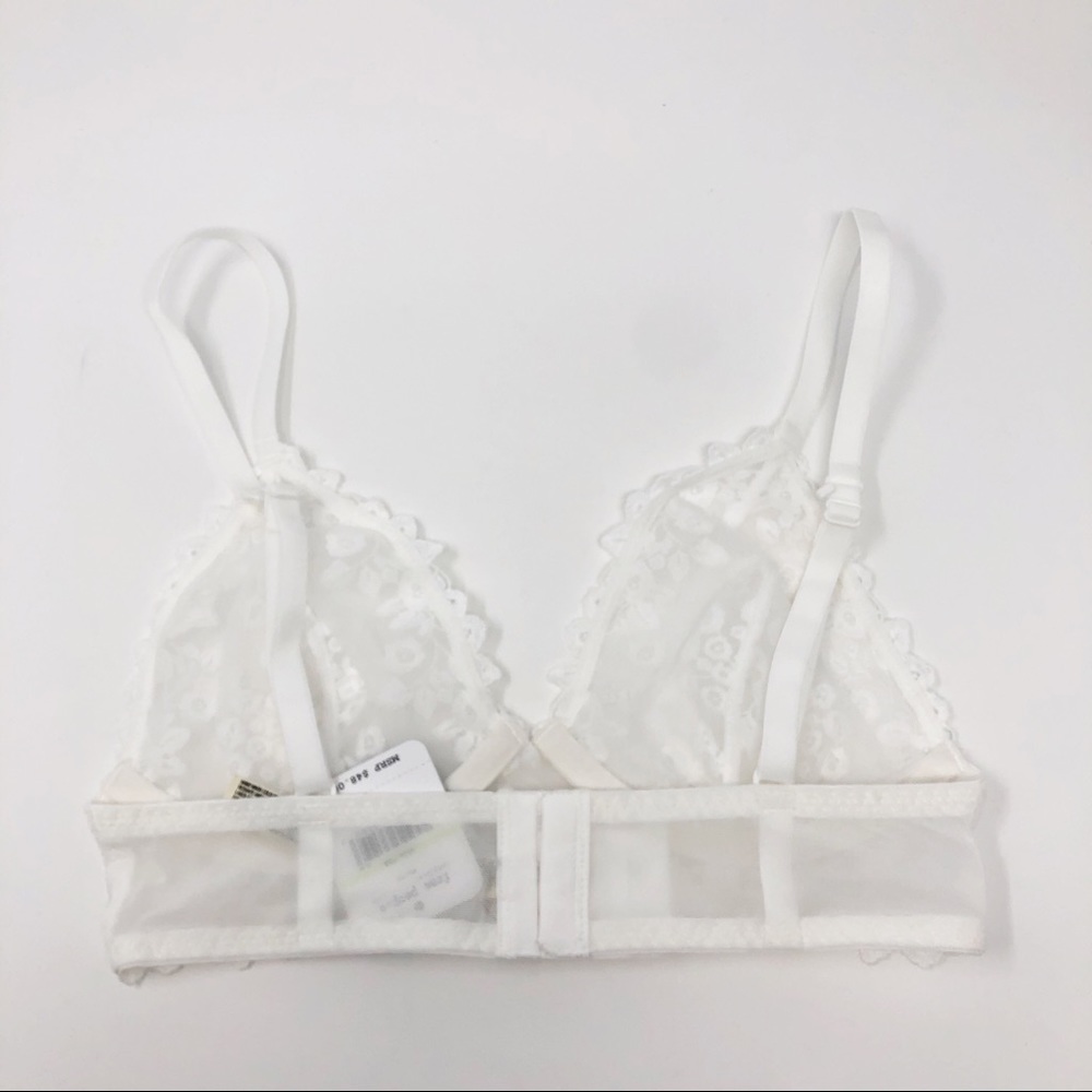 Free People Veronica Underwire Bra White 32B NWT - Picture 9 of 9